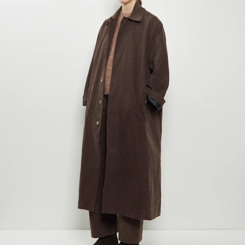 Lauren Manoogian Canvas Car Coat in Soil - Picture 8 of 10